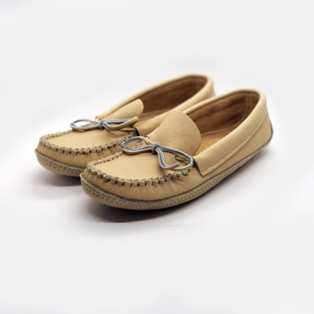 Moccasins - Natural Moose Hide Women - Bastien Industries