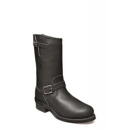 Motorcycle Boots - Cowhide Black Round Toe Women - Chippewa Boots