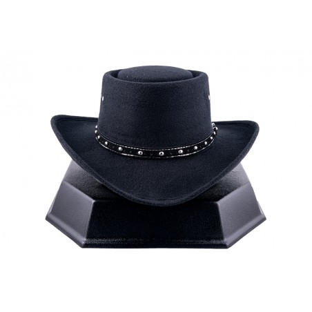 Chapeau de cowboy - Gambler Faux Feutre Unisexe - Western Express