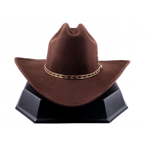 Chapeau de Cowboy unisexe à ras bord WesternKnight avec cordon feutre fantai qw 