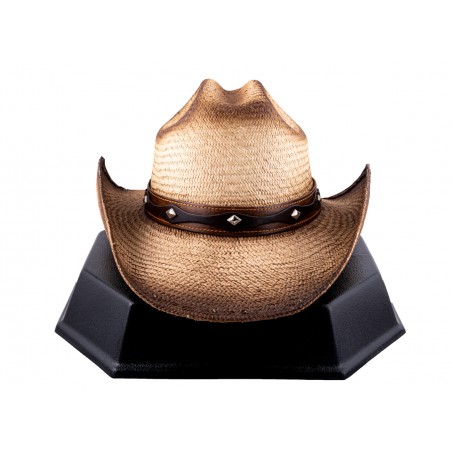 Cowboy Hat - Dustbuster Handmade Straw Natural Unisex - Austin Hats