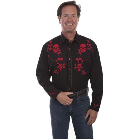 skull western shirt