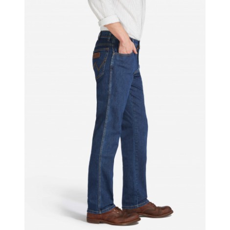 Lover Giv rettigheder gøre ondt Jeans - Darkstone Texas Stretch Men - Wrangler Color Bleu foncé Size 30 x 30