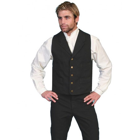Gilet Old West Grande Taille - Toile Homme - Scully