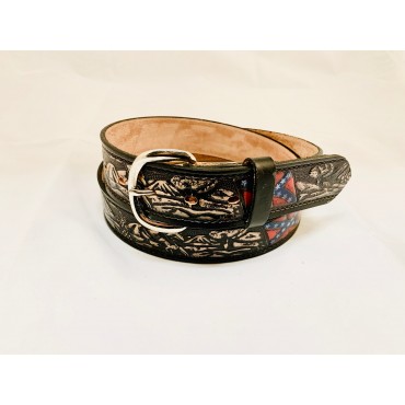 The Black Cow Print Belt – Punchy Vaquera