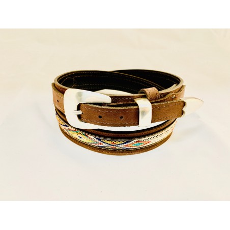 Ceinture Ranger - Cuir Vachette Marron Southwest Unisexe - Texas Leather