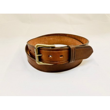Ceinture Grande Taille - Cuir Vachette Lisse Unisexe - Brushy Creek