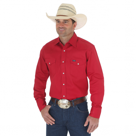 Chemise en jean rouge homme deals