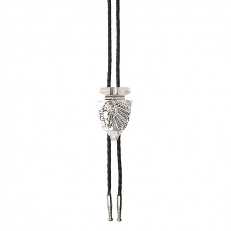 Bolo Tie - Argent Tête Indien Unisexe - AndWest