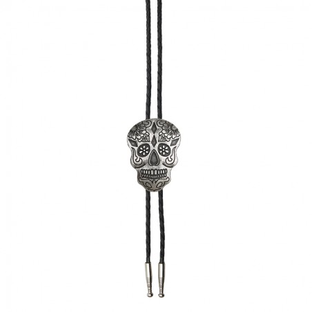 Bolo Tie - Argent Tête de Mort Unisexe - AndWest