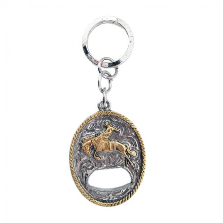 Western Key Chain - Bronc Rider Bottle Opener - AndWest