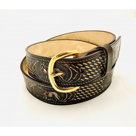 Ceinture - Cuir Vachette Loup Unisexe - Brushy Creek