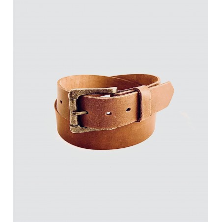 Ceinture - Cuir Vachette Brune Lisse Unisexe - Brushy Creek