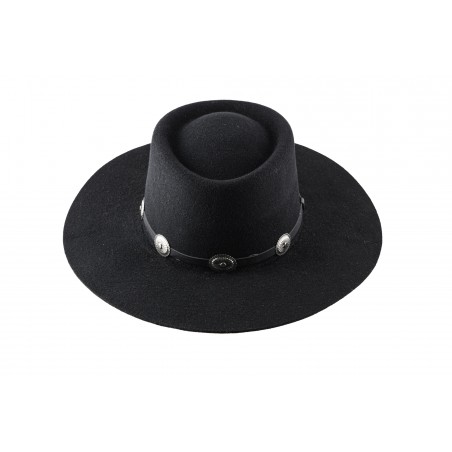 Chapeau de cowboy - Bolero Noir Feutre 3x Unisexe - Master Hatters