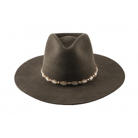 Cowboy Hats - Tycoon Brown Fur Felt 3x Unisex - Master Hatters Color Brun  Size 6 3/4 US (54 CM)