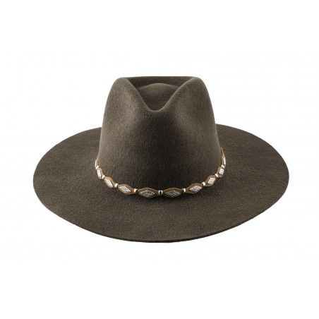 Chapeau de cowboy - Tycoon Brun Feutre 3x Unisexe - Master Hatters