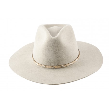 Chapeau de cowboy - Tycoon Beige Feutre 3x Unisexe - Master Hatters