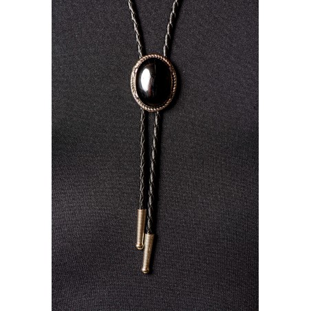 Bolo Tie - Pierre Onyx Unisexe - Austin Accent