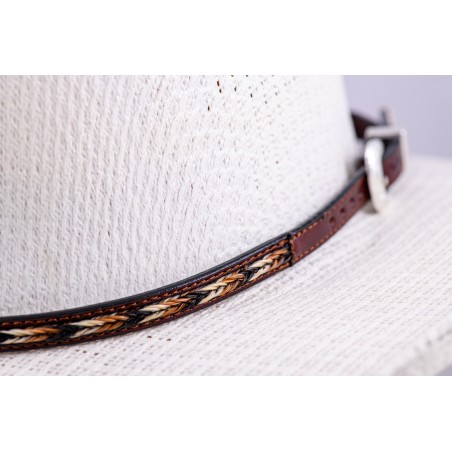 Hatband - Horsehair Brown Natural Unisex - Austin Accent