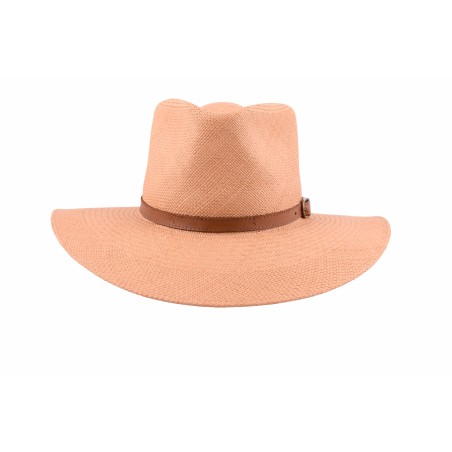 Chapeau Australien - Paille Toquilla Camel Unisexe - Bigalli Hats