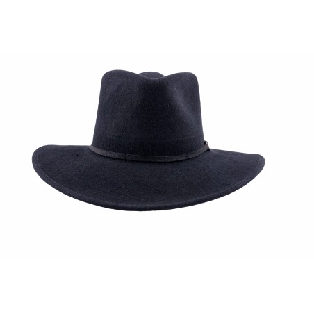 The Dolly - 100% Wool Hat | Black Felt Cowboy Hat M/L (59) / Black