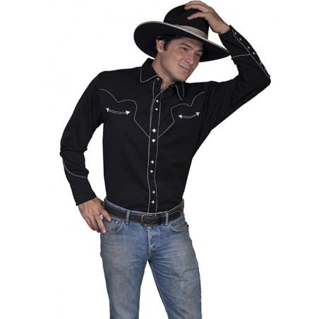 Vintage Western Shirt - Solid Men - Scully