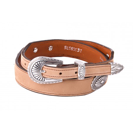 Belt - Cowhide Conchos Unisex - Texas Leather