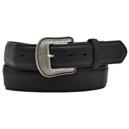 Ceinture - Noir Cuir Vachette Lisse Unisexe - Nocona Belt