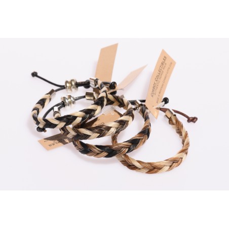 Bracelet - Crin de Cheval Deux Tons Unisexe - Cowboy Collectibles