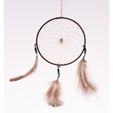 6" Authentic Turquoise Dream Catcher - Native American Art