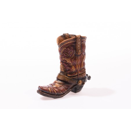 Boot Pencil Holder - Brown Red - Austin Accent