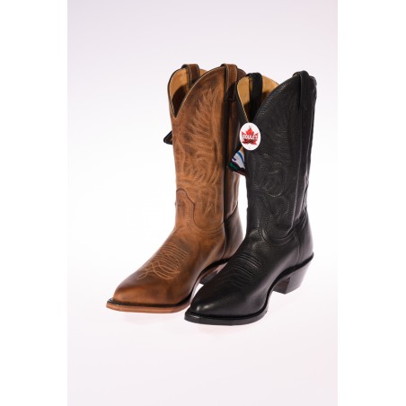 Santiags - Cuir Vachette Bout Pointu Homme - Boulet Boots