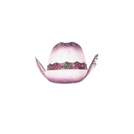 Cowboy Hat - Purple Straw Unisex - Western Express