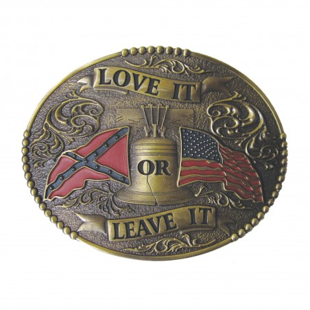 Boucle Western - Ovale Love it or Leave it Unisexe - AndWest
