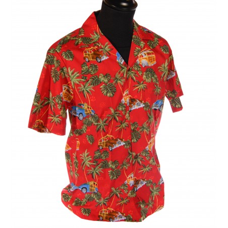 Chemise Hawaïenne - Imprimé Woody Island Ride Homme - RJC