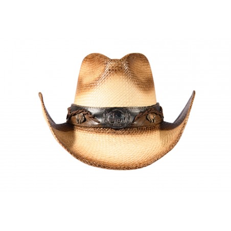 Cowboy Hat - Natural Straw Buffalo Unisex - Austin Hats