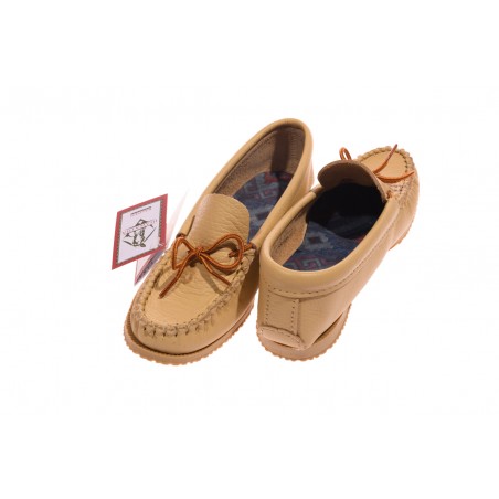 Mocassins - Cuir Vachette Naturel Huron Homme - Bastien Industries