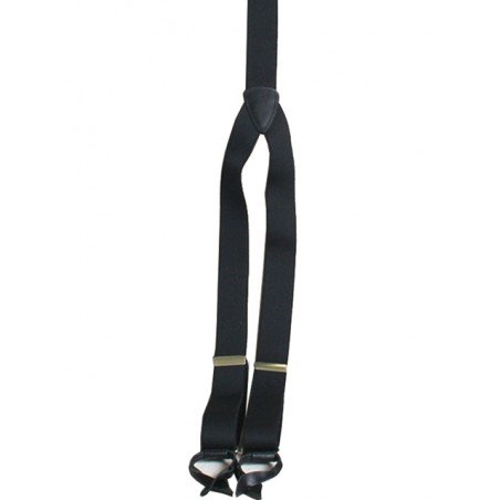 Suspenders - Black Elastic Unisex - Scully