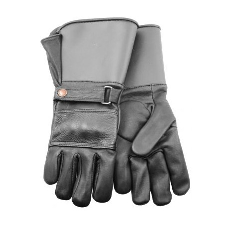 Gants Moto Knuckle Duster - Cuir Vachette Noir Protection Unisexe - Watson Gloves