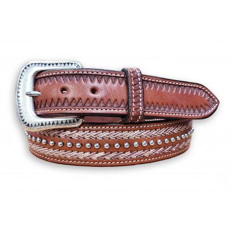 Ceinture Hemlock - Brun Cuir Vachette Unisexe - Lejon