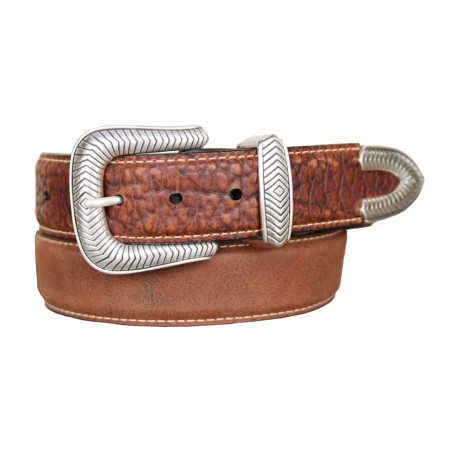 Ceinture Pickett - Brun Véritable Cuir Bison Unisexe - Lejon