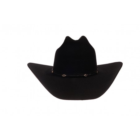 Cowboy Hats - Casino Black Fur Felt 3x Texas Unisex - Master Hatters