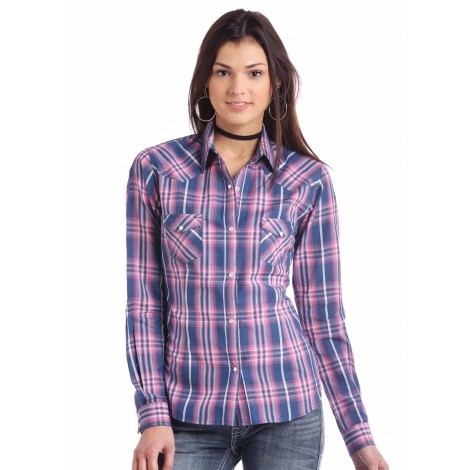 pink denim shirt womens