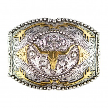 1 1/2 Oval Mexican Flag Buckle Belt - AndWest