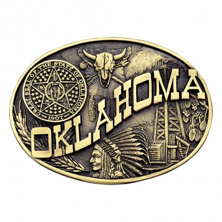Western Buckle - Oklahoma State - Montana Silversmiths