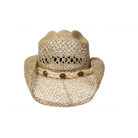 Chapeau de cowboy - Beige Paille Femme - Western Express