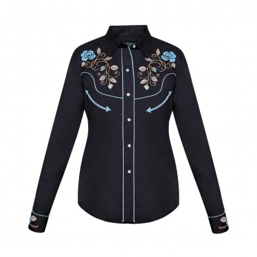 Women's western sales shirts with rhinestones