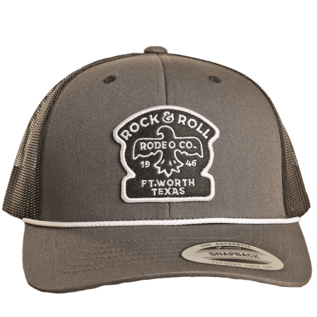 Trucker Cap - Silver Black Eagle - Rock&Roll