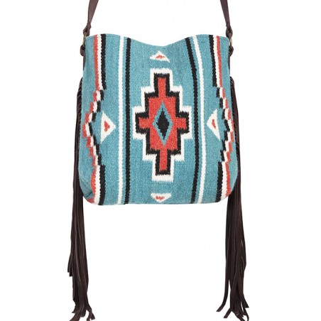 Handbag - Turquoise Southwest Pattern Women - Scully