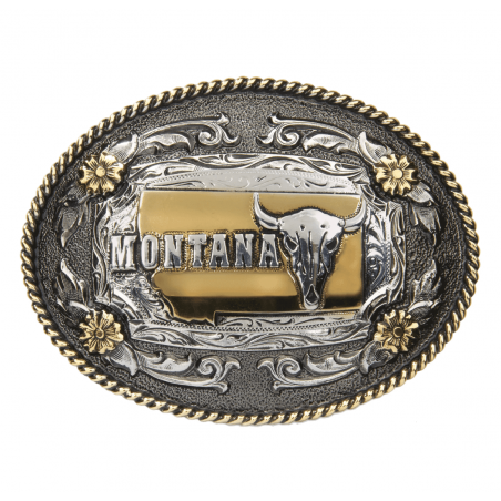 Boucle Western - Ovale Etat Montana Unisexe - AndWest